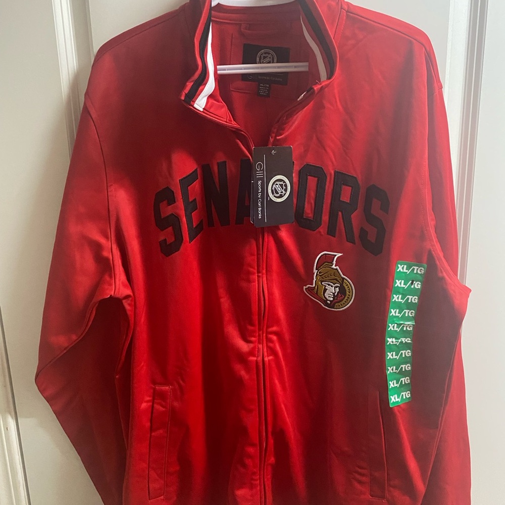 New NHL Ottawa Senators Men's Lightweight Jacket Sz XL